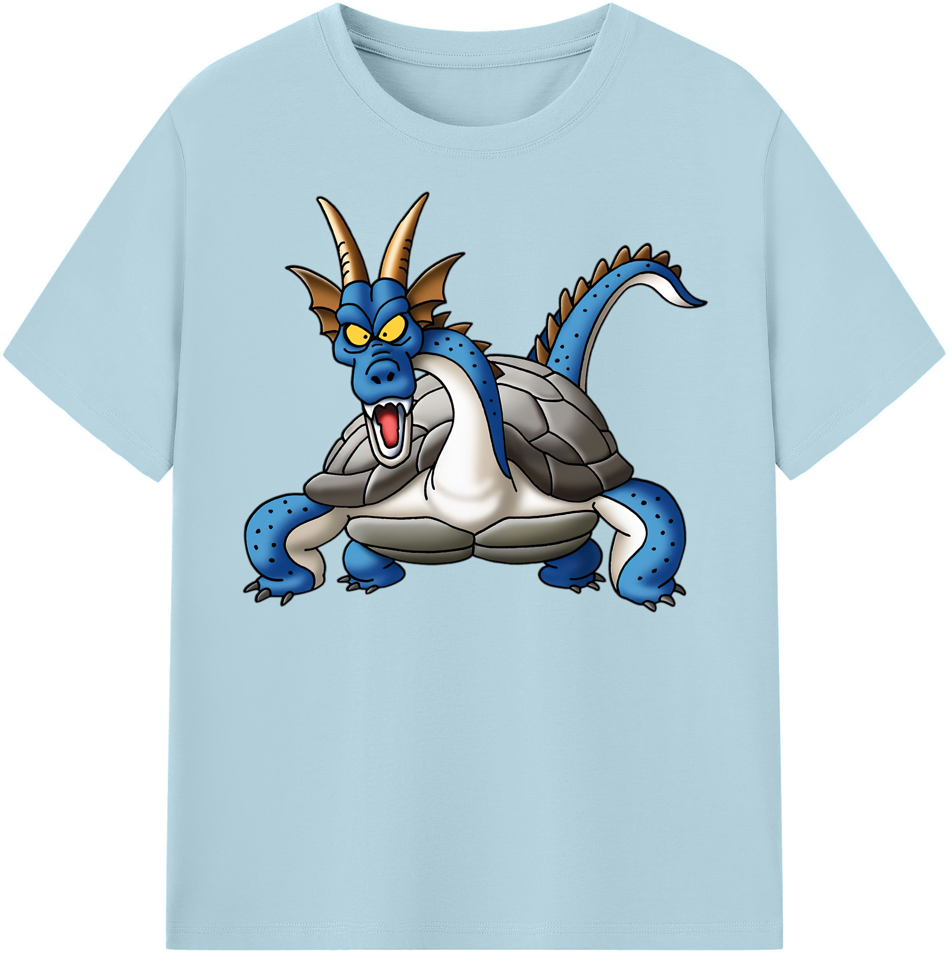 （画像用） ドラゴンクエスト Doragon Kuesuto Dragon Quest 綿100％半袖Tシャツ（フロントプリント）